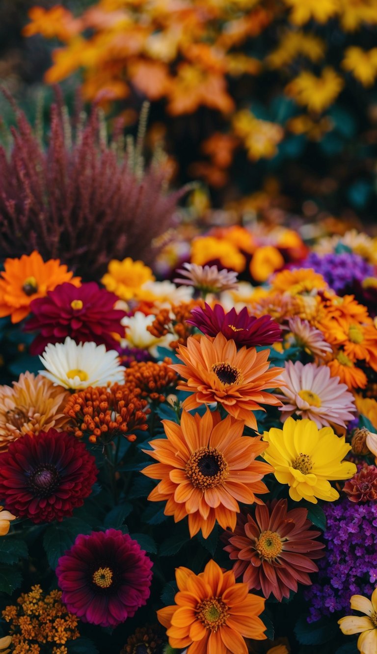 4 Autumn Flower Color Palette Ideas for Cozy Fall Vibes