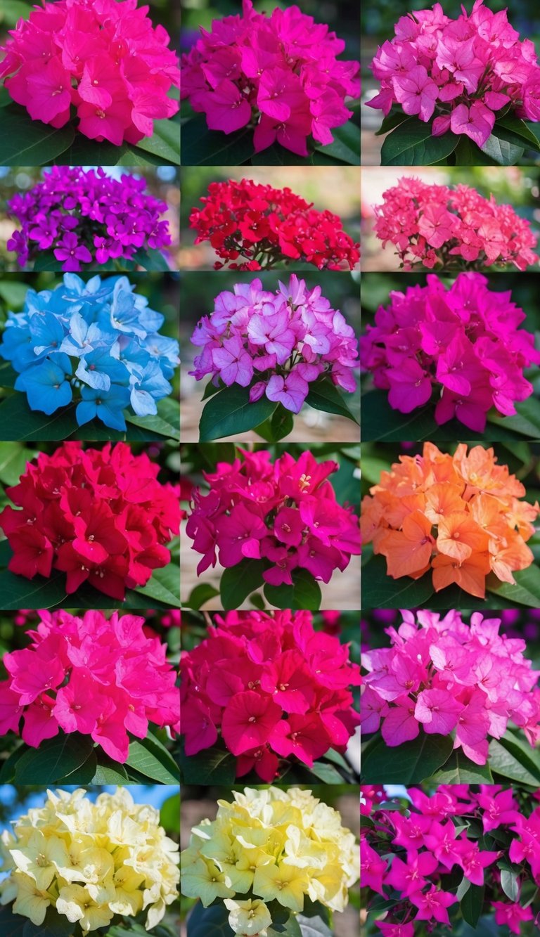 Vibrant bougainvillea blooms in 10 colorful, tropical arrangements