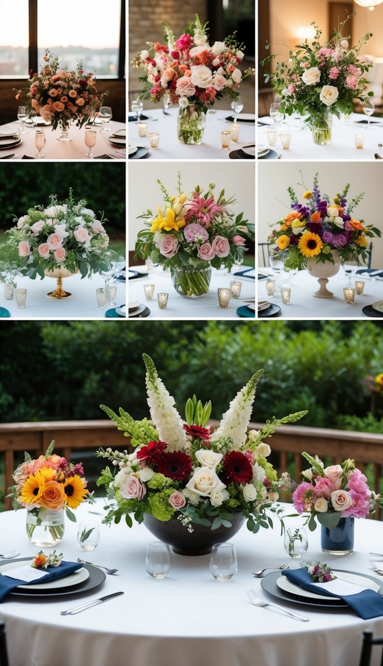 Wedding Flower Arrangements Table