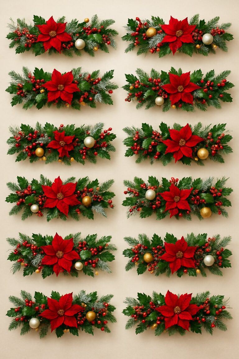 10 Christmas Flower Garlands To Brighten Up Your Holiday Décor