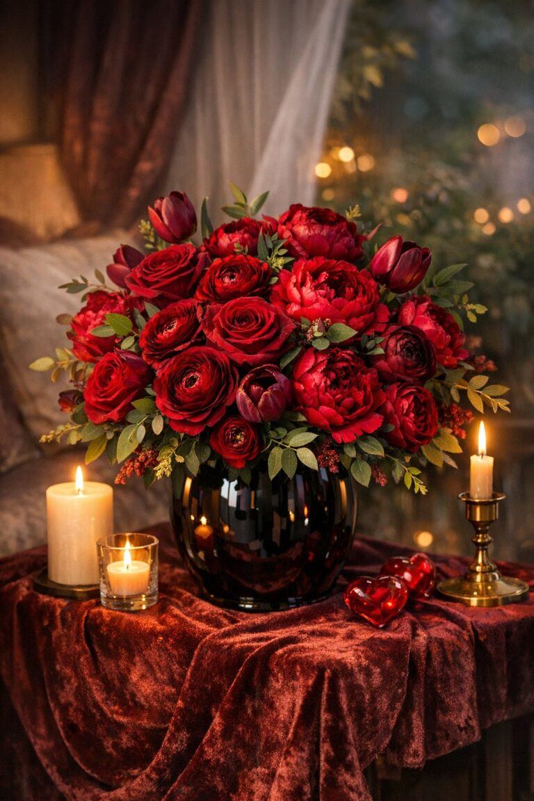 10 Red Valentine Bouquet Ideas